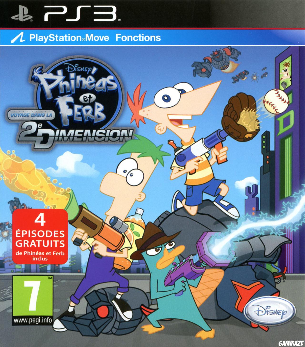 cover Phineas et Ferb : Voyage dans la Deuxième Dimension ps3