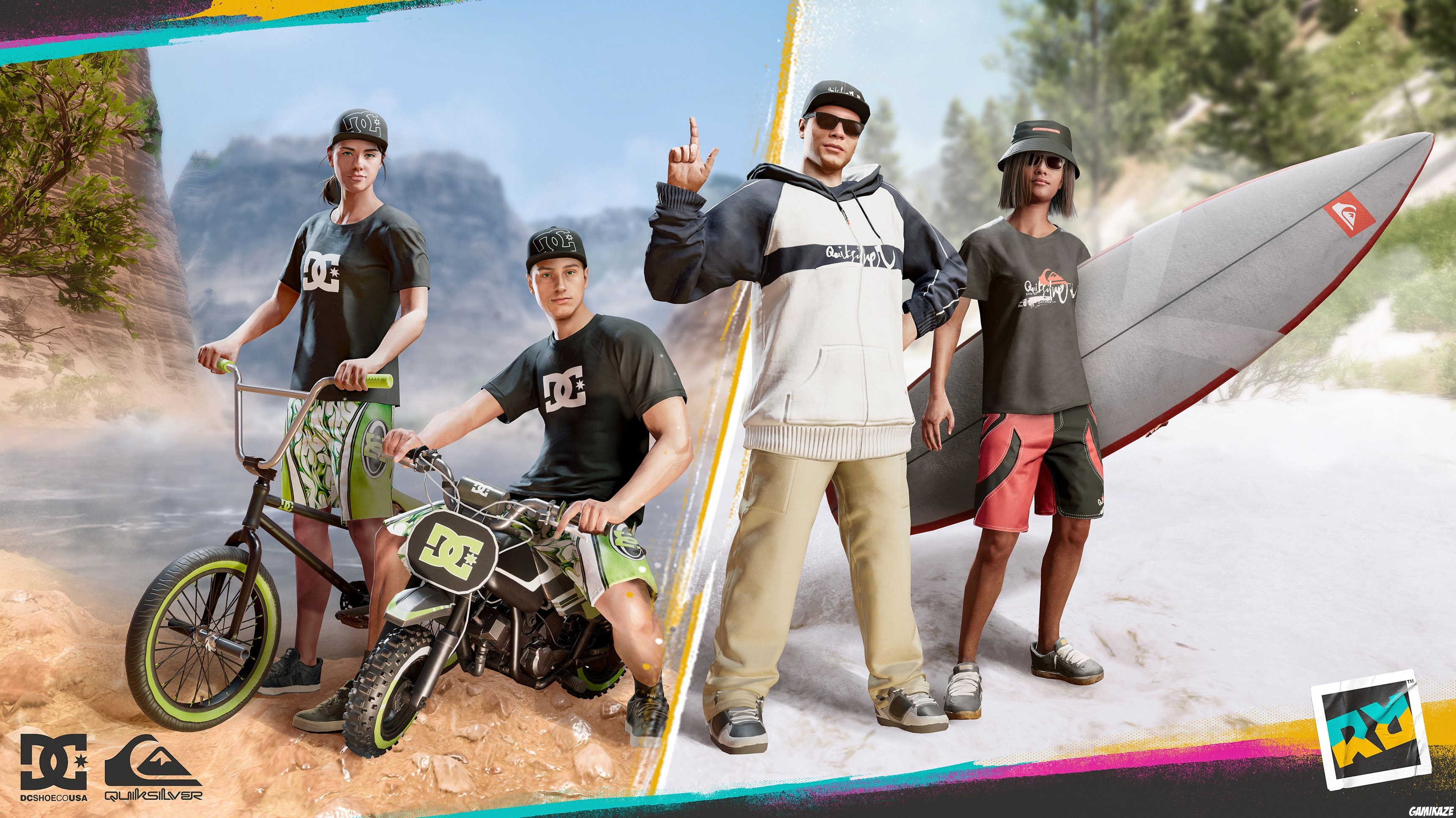 Riders Republic mélange sports extrêmes et branding