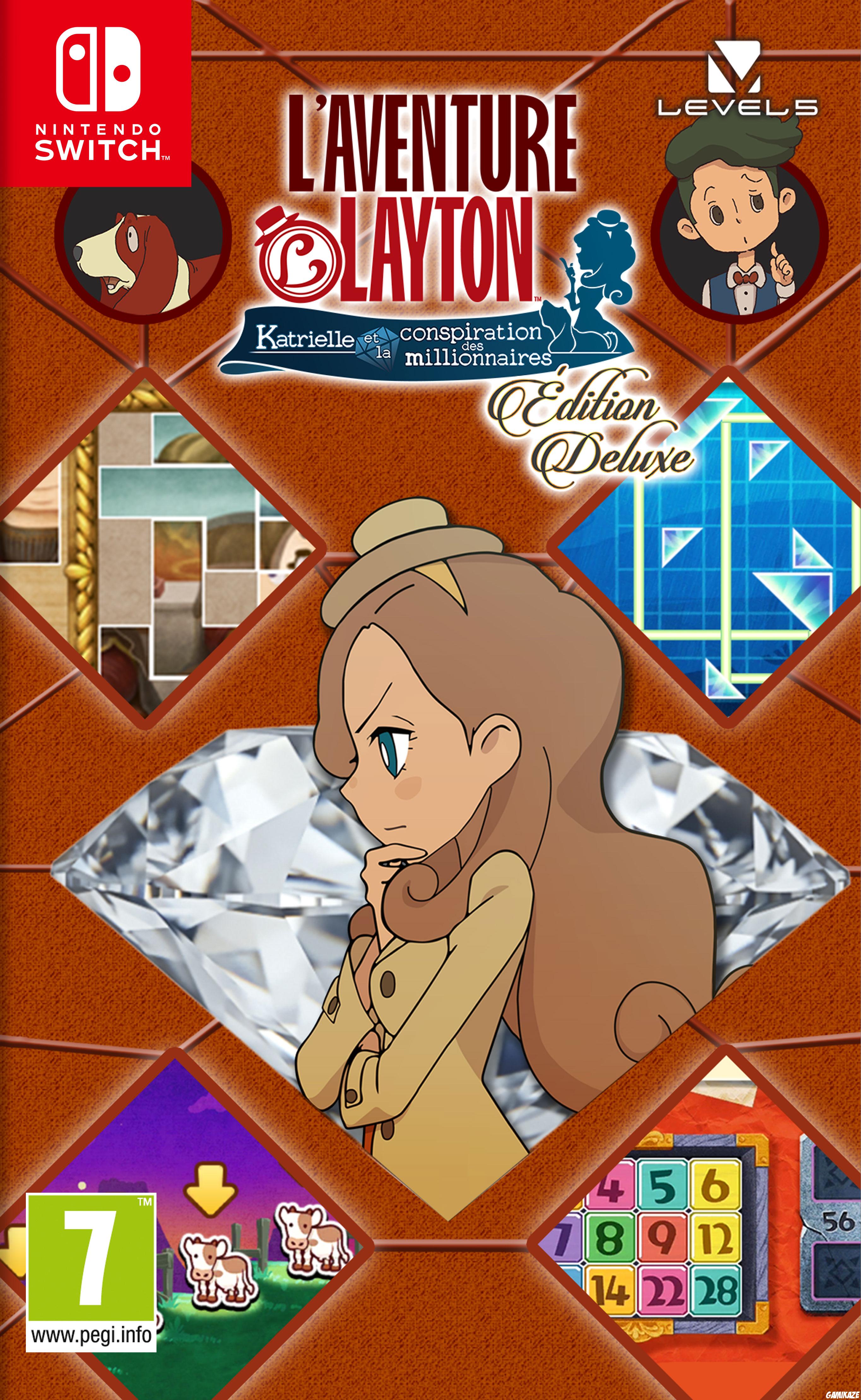 cover L'aventure Layton : Katrielle et la conspiration des millionnaires - Edition Deluxe switch