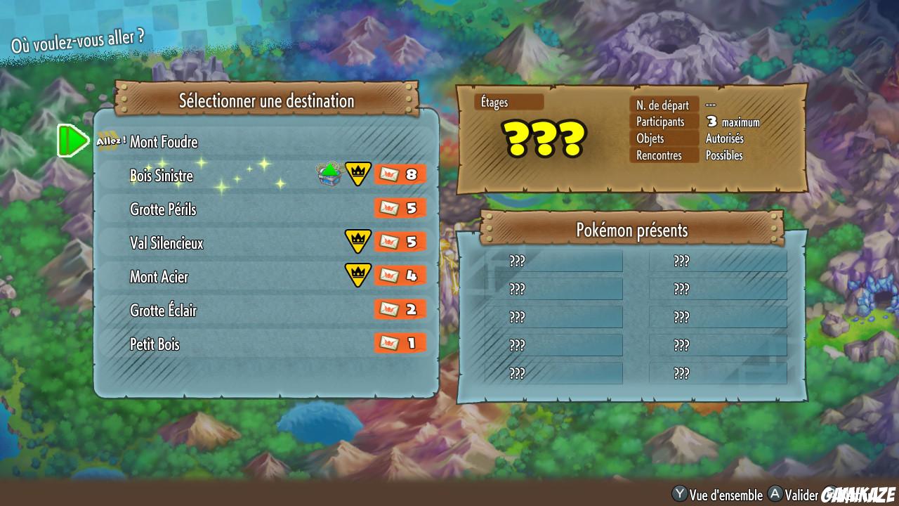 Pokémon Donjon Mystère : Équipe de Secours DX