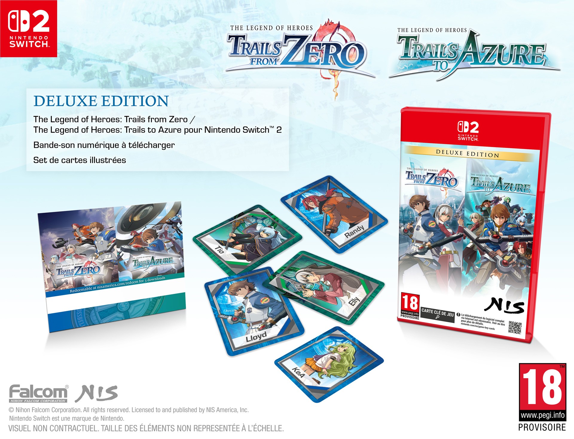 Trails from Zero et Trails to Azure arrivent sur PS5 et Switch 2