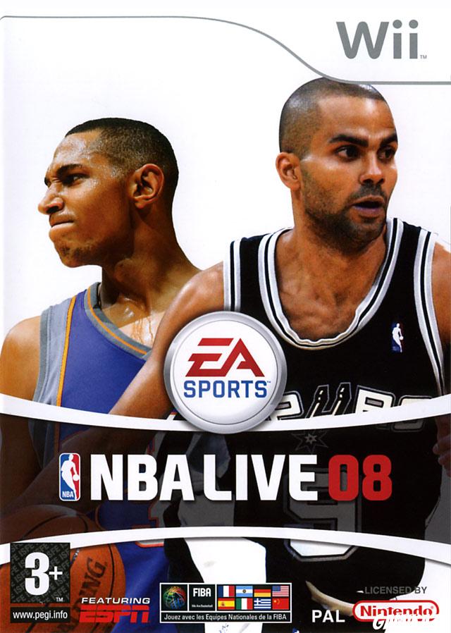 cover NBA Live 08 wii