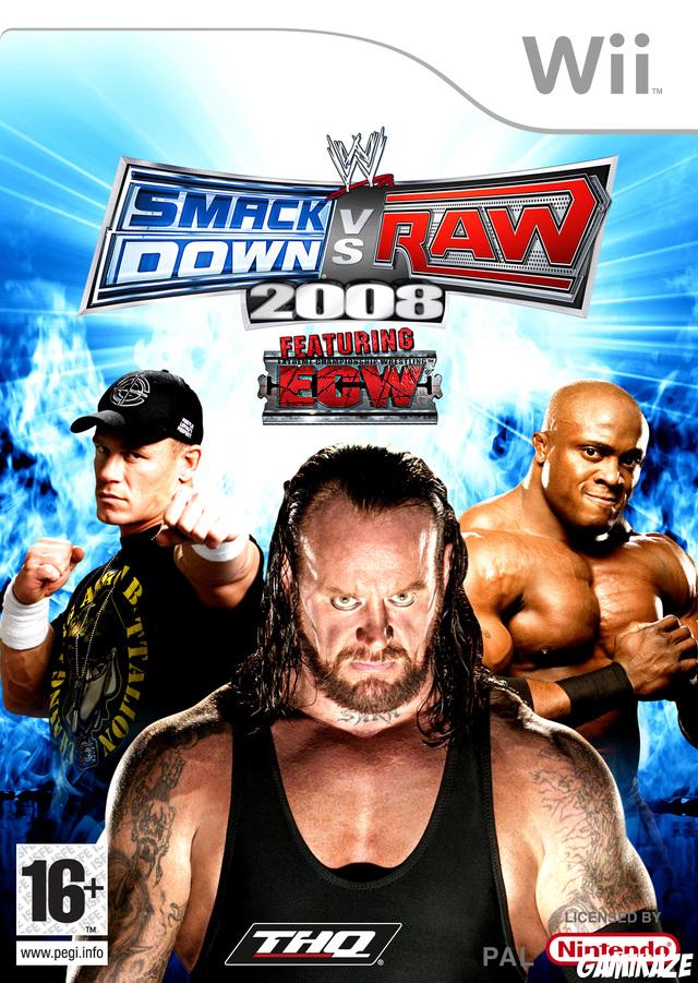 cover WWE Smackdown vs Raw 2008 wii