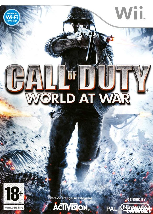 cover Call of Duty : World at War wii