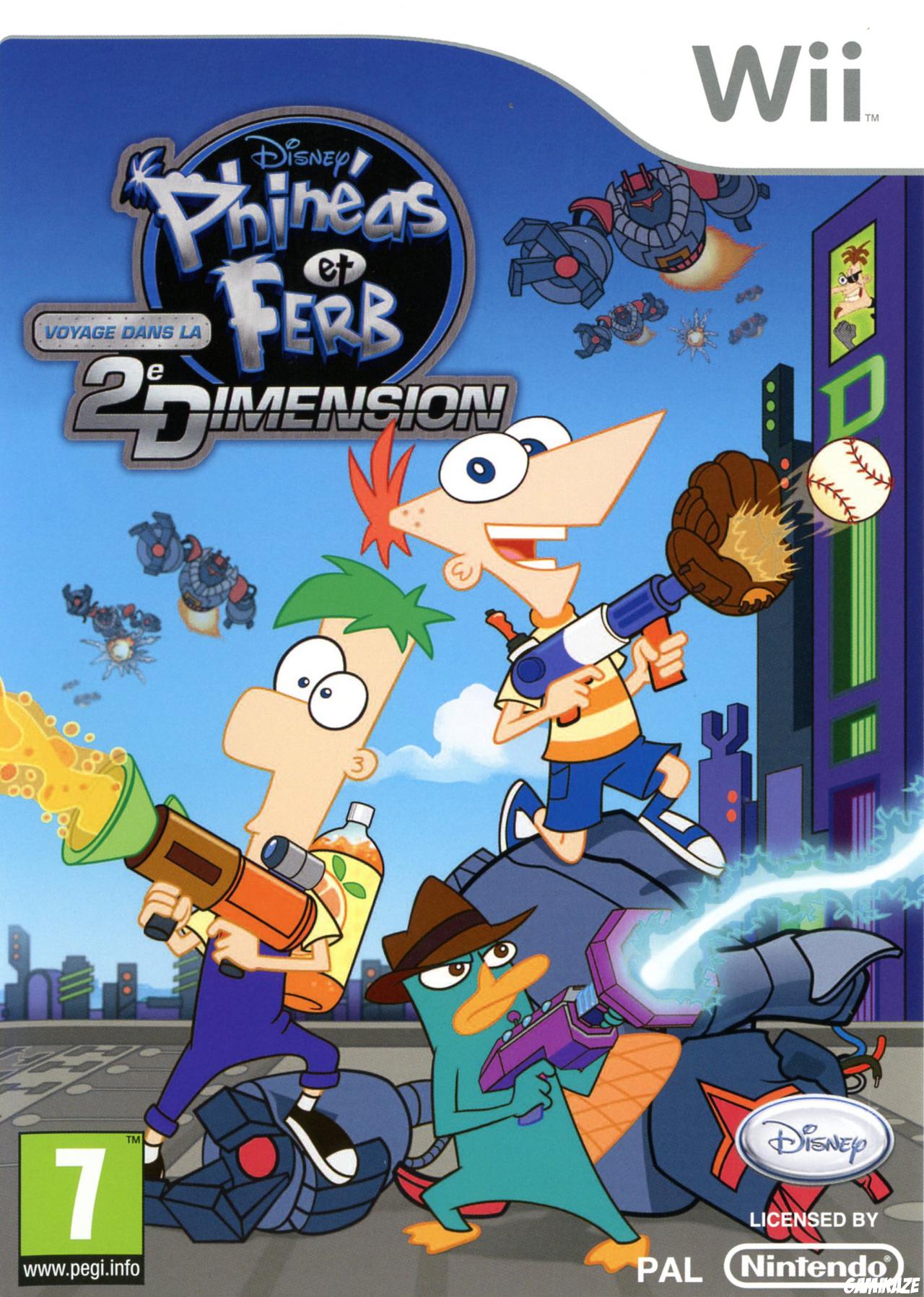 cover Phineas et Ferb : Voyage dans la Deuxième Dimension wii