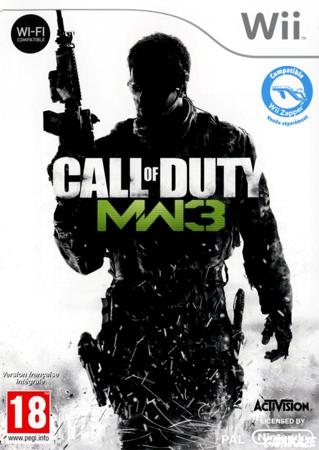 cover Call of Duty : Modern Warfare 3 wii