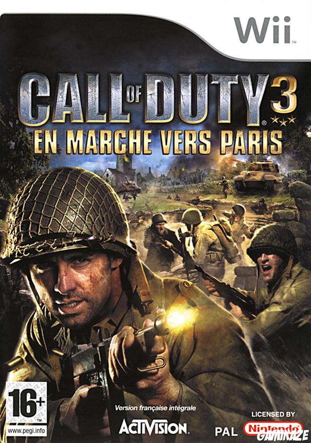 cover Call of Duty 3 : En Marche vers Paris wii