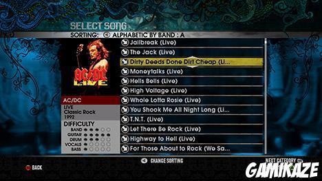 AC/DC Live : Rock Band Track Pack