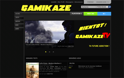 Bienvenue sur le nouveau Gamikaze